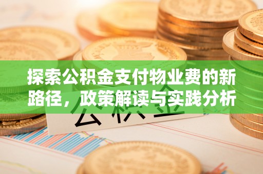 萝北探索公积金支付物业费的新路径，政策解读与实践分析