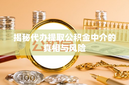 萝北揭秘代办提取公积金中介的真相与风险