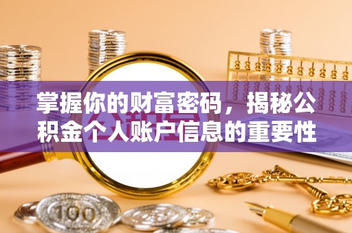萝北掌握你的财富密码，揭秘公积金个人账户信息的重要性
